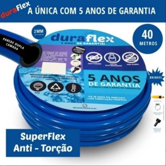 Imagem de Mangueira de Casa Siliconada Azul 40 M DuraFlex