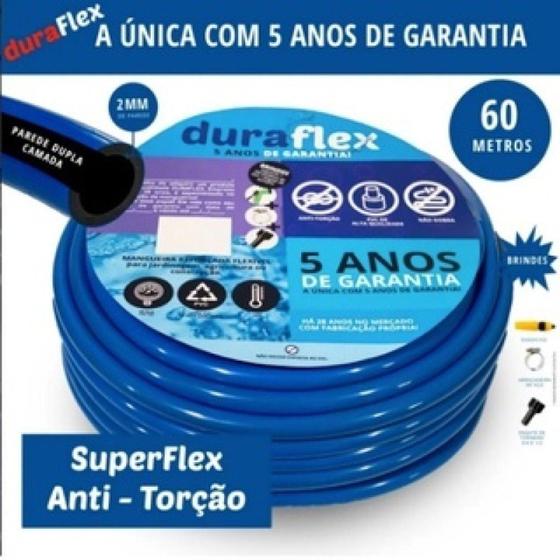 Imagem de Mangueira de Casa Siliconada Azul 60 Metro DuraFlex