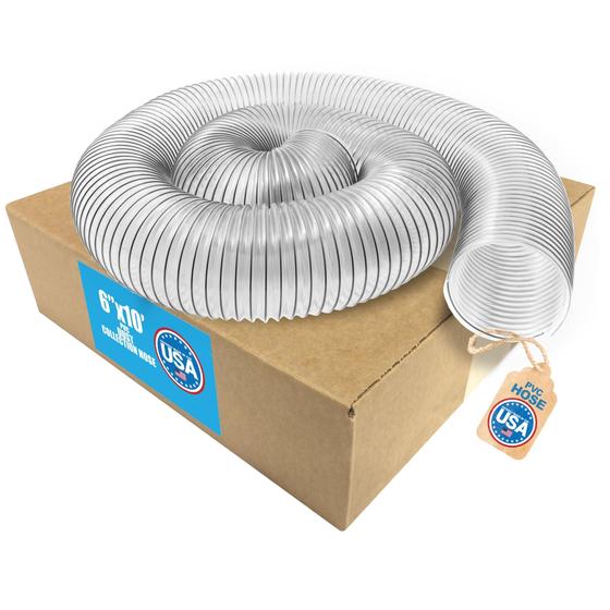 Imagem de Mangueira de coleta de poeira Fulton Ultra-Flex Clear Vue PVC 6x3m