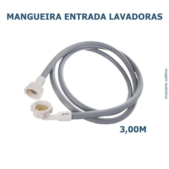 Imagem de Mangueira de entrada universal para lavadoras 3,00m