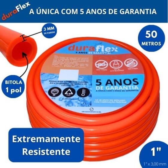 Imagem de Mangueira De Jardim 1 X 3,00Mm Ultra Resistente 50 Metros