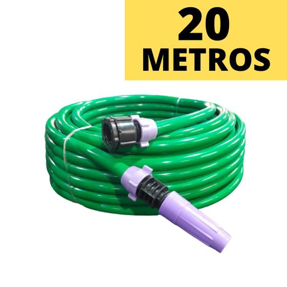Mangueira de Jardim 20 Metros Flexível Resistente Para Quintal Casa Lavar Carro Reforçada Menor preço em Mangueira de Jardim 20 Metros Flexível Resistente Para Quintal Casa Lavar Carro Reforçada