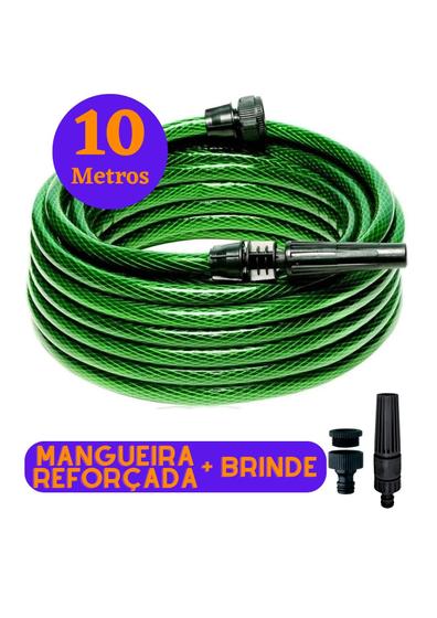 Imagem de Mangueira de Jardim 3 Tamanhos 10 20 30 50 Metros Resistente Não Dobra Mangueira Reforçada Camada Dupla
