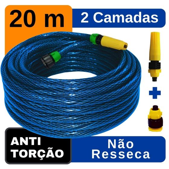 Imagem de Mangueira De Jardim EconomyFlex Azul Anti-torção 20Mts