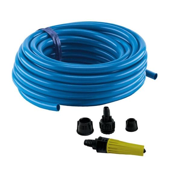 Mangueira de Jardim Lisa Flexível com Engate e Esguicho 30m - Force Line Menor preço em Mangueira de Jardim Lisa Flexível com Engate e Esguicho 30m - Force Line