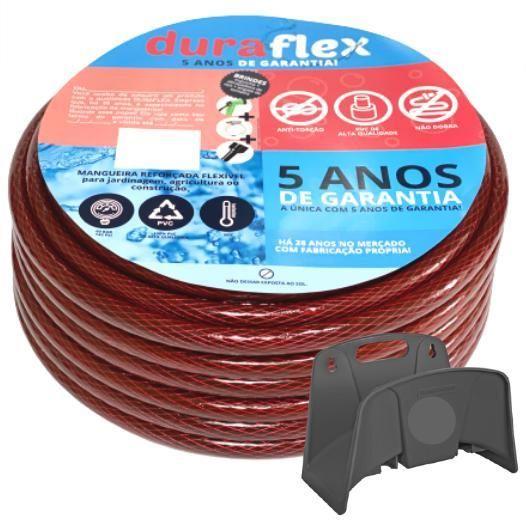 Imagem de Mangueira De Jardim Resistente Duraflex 10 Metros + Suporte