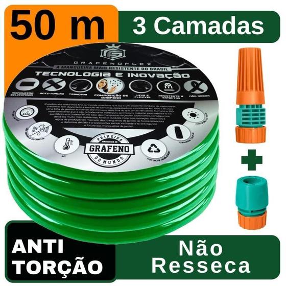 Imagem de Mangueira De Jardim Resistente Verde 50Mt