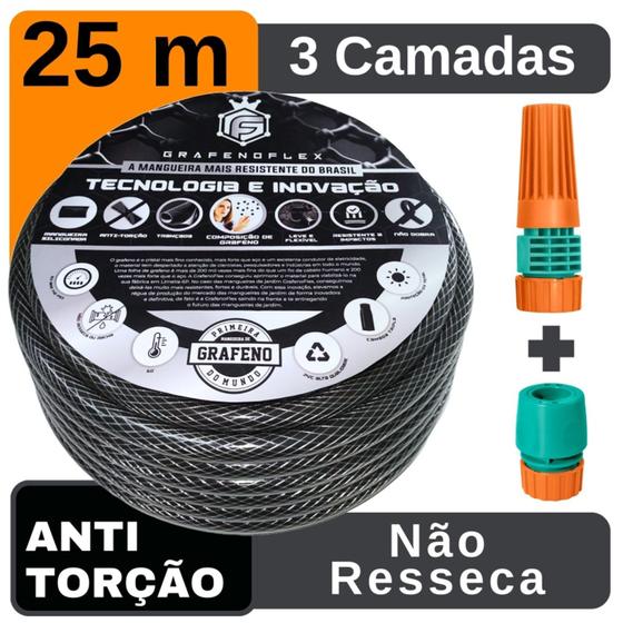 Imagem de Mangueira de Quintal Anti-Torção 25Mt - GrafenoFlex Grafitte
