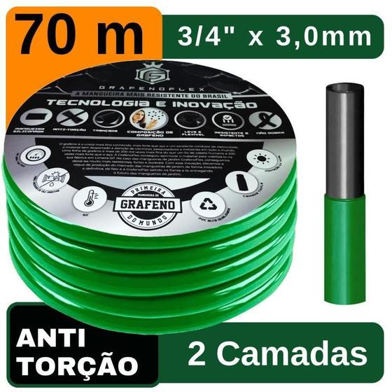 Imagem de Mangueira De Quintal Reforçada 3/4X3Mm 70M