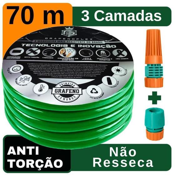 Imagem de Mangueira Doméstica Resistente Verde 70 M