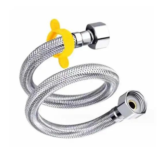 Imagem de Mangueira Engate Flexível Aço Inox 40 Cm 1/2 Entrada