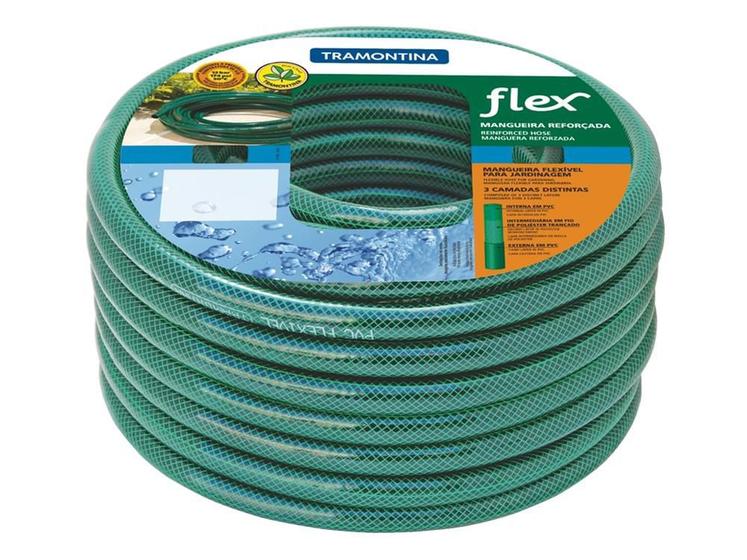 Imagem de Mangueira especial flex em pvc para jardim com 15 metros tramontina