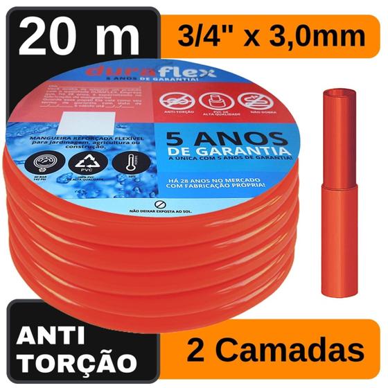 Imagem de Mangueira Extremamente Resistente 3/4" x 3,00mm 20 Mts