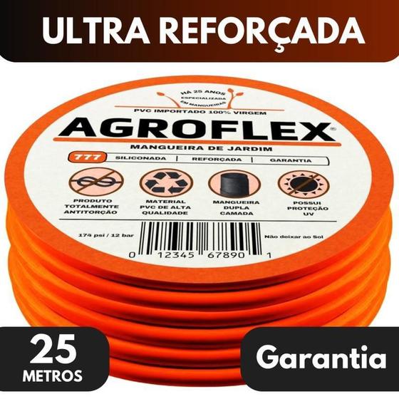 Imagem de Mangueira Jardim Agroflex 25 Mt + Kit Esg. Tramontina