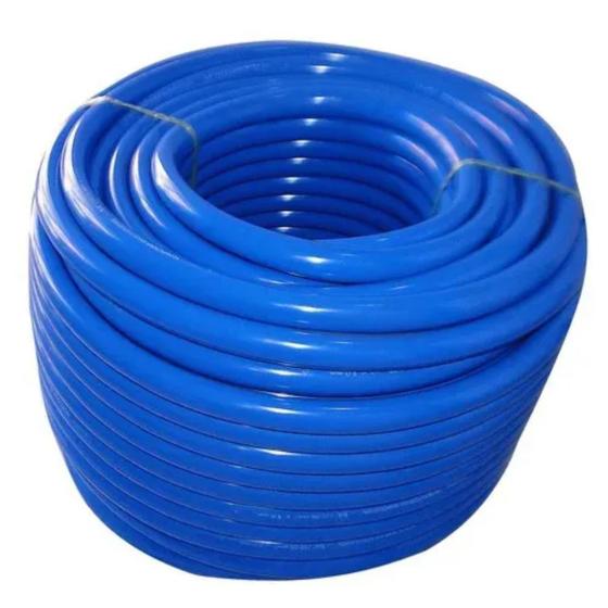 Imagem de Mangueira Jardim Poço Artesiano Bomba Sapo Dupla Camada Azul 3/4" 25 Metros