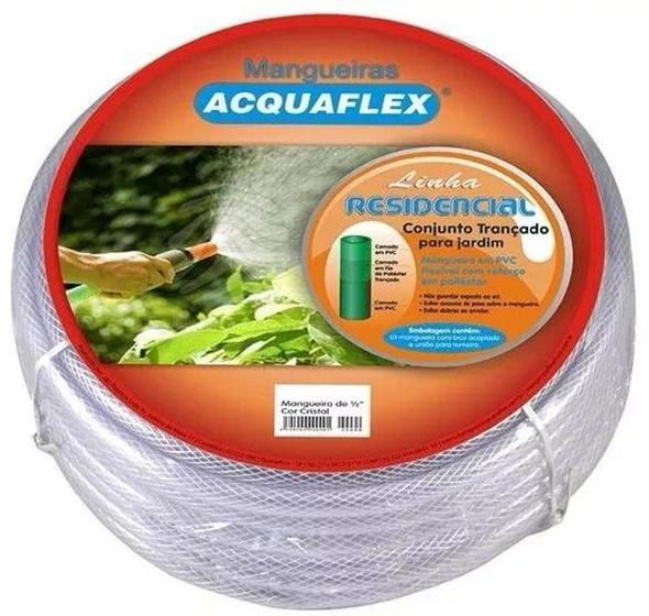 Imagem de Mangueira Jardim Trançada Cristal 20m Acquaflex - Aquaflex