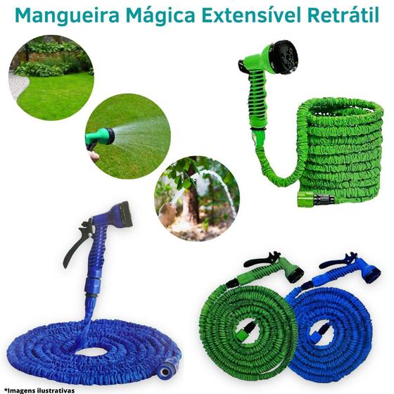 Mangueira Mágica Retrátil Flexível Elástica Expansível Menor preço em Mangueira Mágica Retrátil Flexível Elástica Expansível