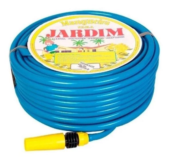 Mangueira master para jardim 30 metros, acompanha bico e adaptador de torneira - Celuz Menor preço em Mangueira master para jardim 30 metros, acompanha bico e adaptador de torneira - Celuz