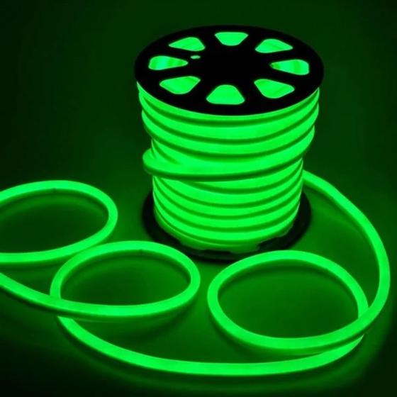 Imagem de Mangueira NEON 5 metros Led Silicone Corte 2,5cm Flex 12v Alto Brilho Varias Cores + fonte 5A