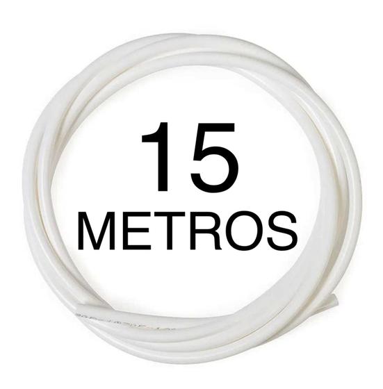 Imagem de Mangueira Para Filtro Purificador Bebedouro 1/4 - 15 Metros (Branca)