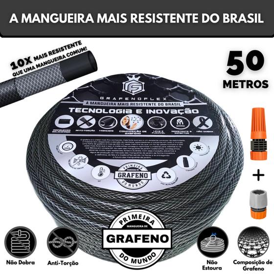 Mangueira para Jardim de Tripla Camada 50 Mts - GrafenoFlex é boa?