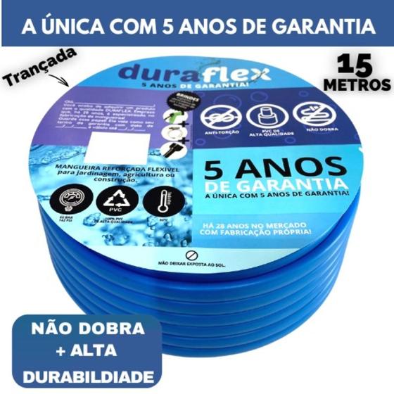 Imagem de Mangueira para Jardim DuraFlex Azul Chata 15M.