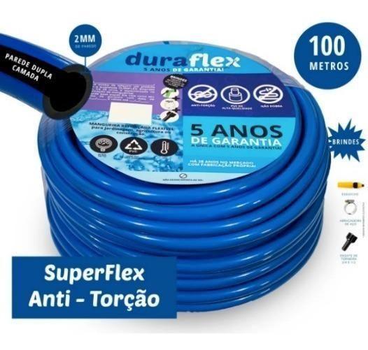 Imagem de Mangueira Para Jardim Super Flex 100M Comengates Anti Torção