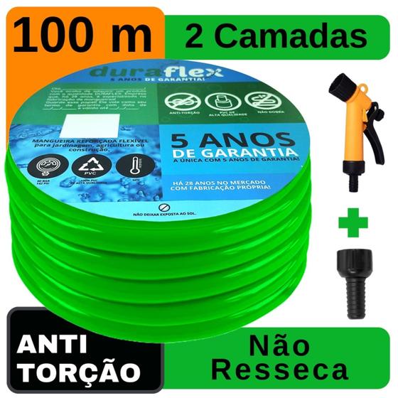 Imagem de Mangueira para Quintal Siliconada Verde 100 Mts DuraFlex