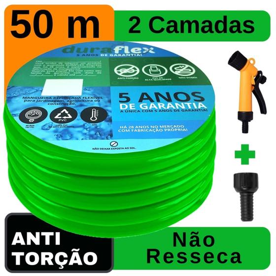 Imagem de Mangueira para Quintal Siliconada Verde 50Mts DuraFlex