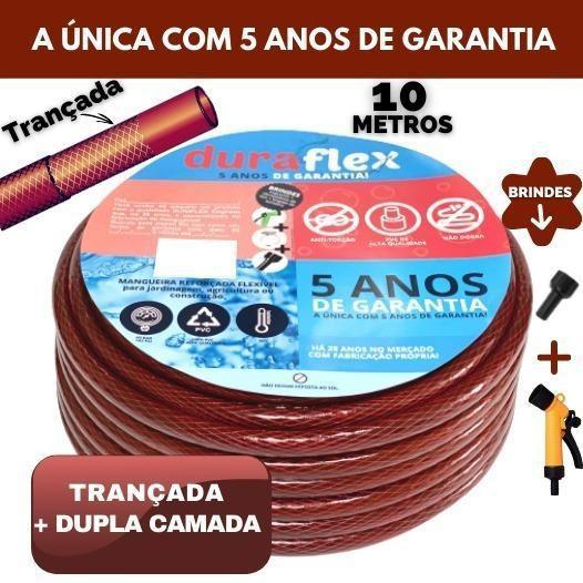 Imagem de Mangueira PVC Duraflex Vermelha 1/2 - Com Bico e Adaptador
