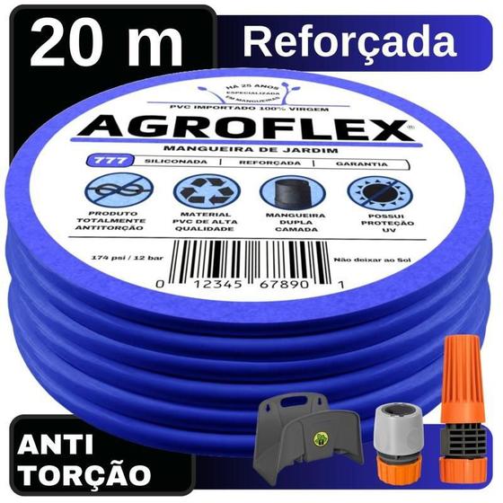 Imagem de Mangueira Quintal Agroflex 20 Mts + Suporte Tramontina