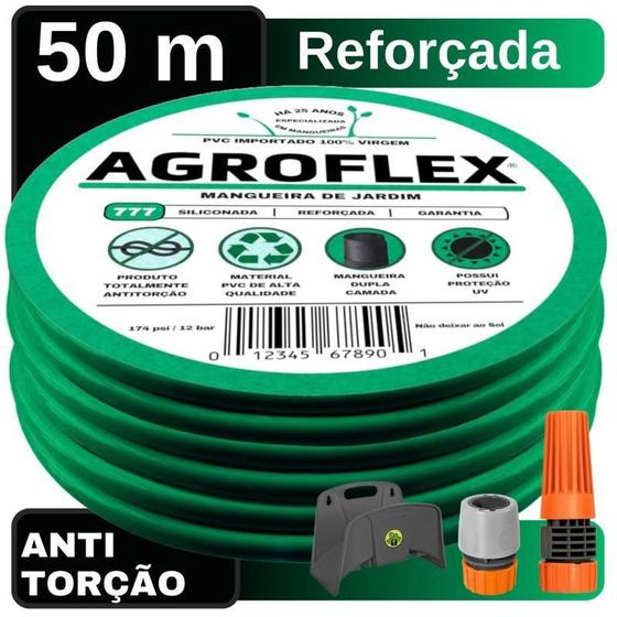 Imagem de Mangueira Quintal Agroflex 50Mts Com Suporte Tramontina