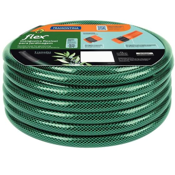 Imagem de Mangueira Reforçada Flex para Jardim de 15 Metros com Engates