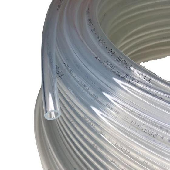 Imagem de Mangueira Tubo Pu 8mm Cristal Poliuretano Compressor Ar 10mt