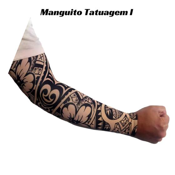 Imagem de Manguito Tatuagem Tribal Manga de Proteção Solar Raios UV50+