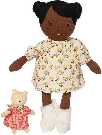 Imagem de Manhattan Toy Playdate Friends Harper Machine Washable and Dryer Safe 14 Inch Doll with Companion Stuffed Animal