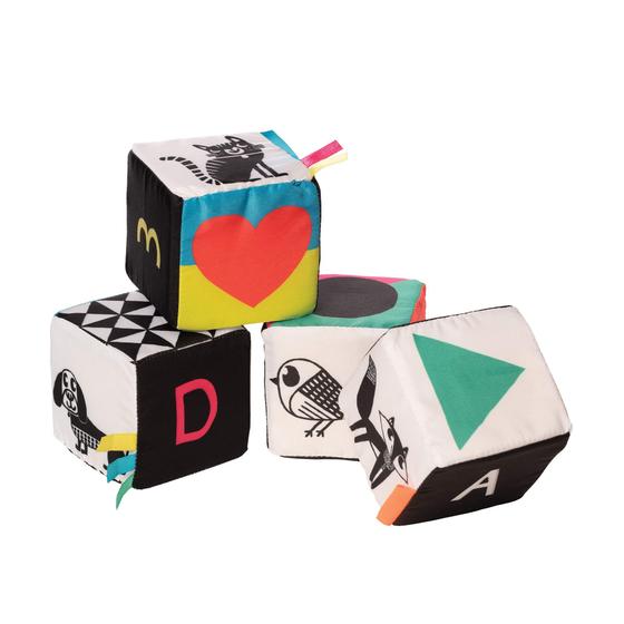 Imagem de Manhattan Toy Wimmer-Ferguson Mind Cubes Soft Baby Atividade Toy