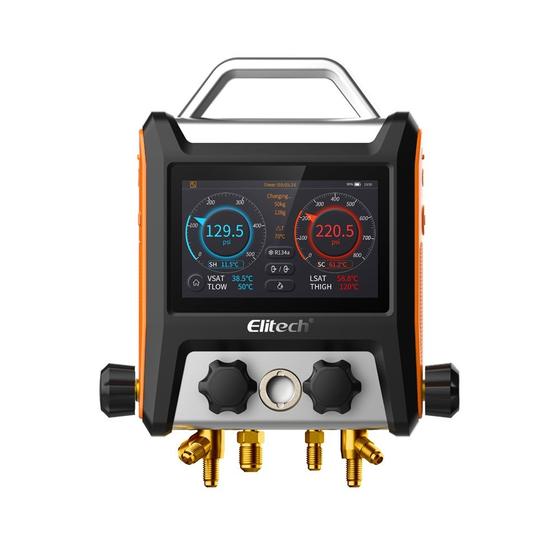 Imagem de Manifold digital inteligente com Vacuometro Bluetooth 4 Vias e Maleta MS-4000