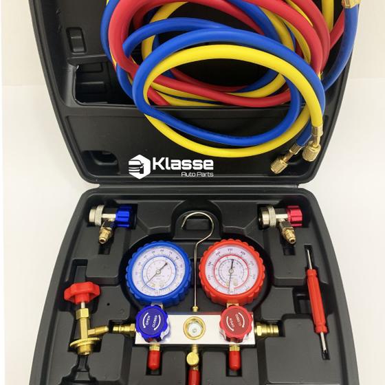 Imagem de Manifold Manometro Ar Condicionado Automotivo R134a