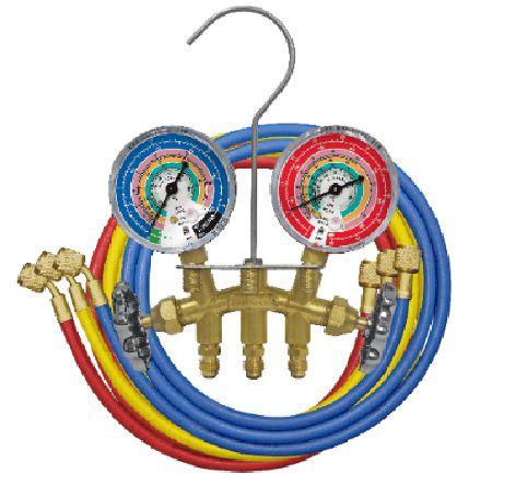 Imagem de Manifold R134a R22 R12 R404a Com Mangueiras 33636 Mastercool