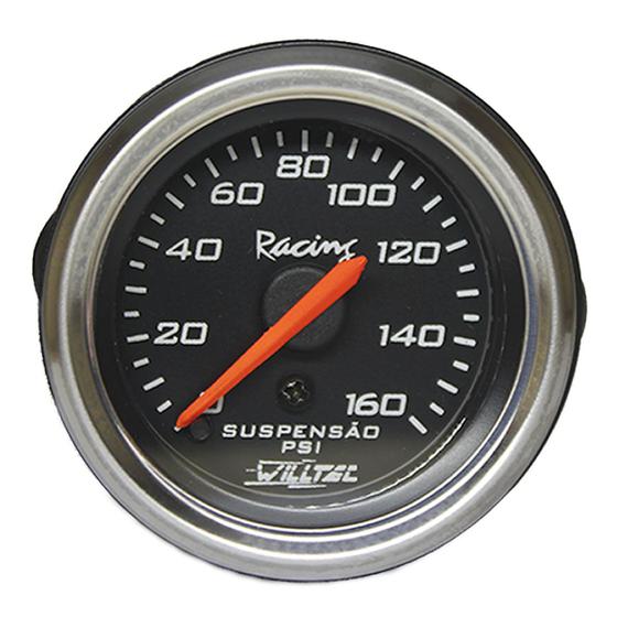 Imagem de Manômetro Mecânico Pressão Ar Coluna Willtec 0-160psi 52mm
