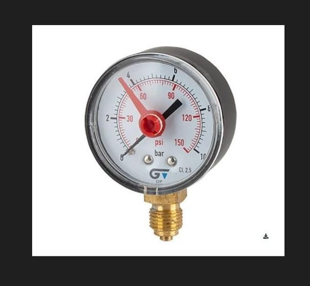 Imagem de Manômetro Rad. D53 I/R 0-4B-0-60Psi Genebre