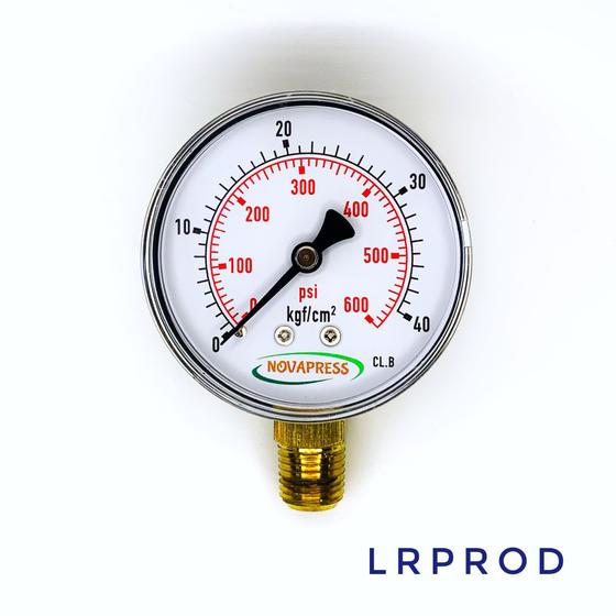 Manometro Aria Compressa 12 Bar Diametro 63mm Attacco Posteriore 1/4 53B - Foto 6