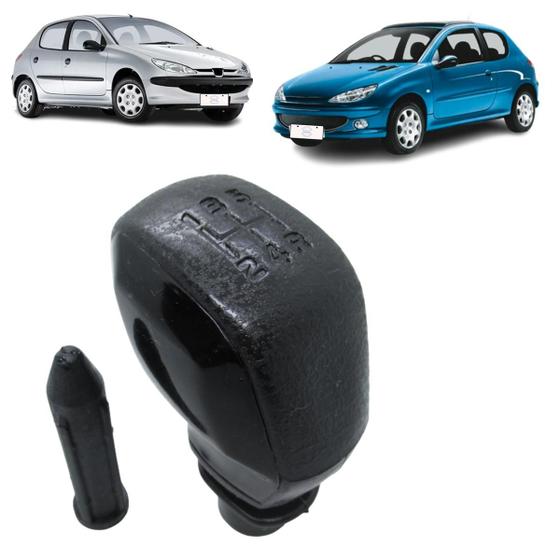 Imagem de Manopla Bola Alavanca de Câmbio Peugeot 206 1999-2010 Preta