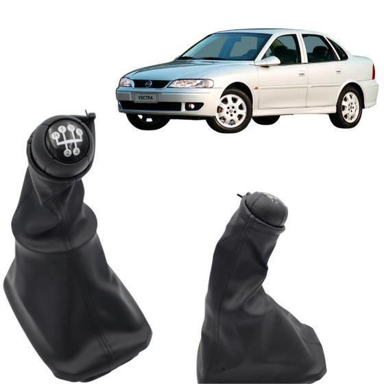 Imagem de Manopla Bola Coifa Cambio Vectra 1997 98 99 00 01 02 03 04 2005 Preta