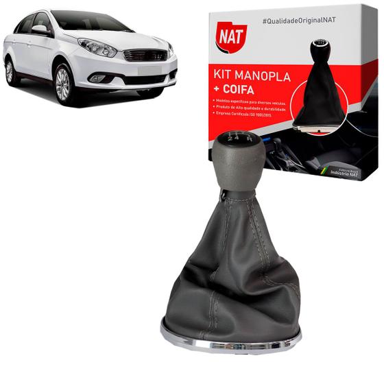 Imagem de Manopla + Coifa Fiat Grand Siena 2012 Até 2020