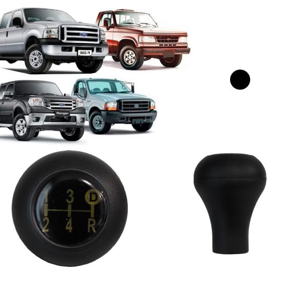 Imagem de Manopla de Câmbio Pick-Up F250 1999 Até 2011 F350 2000 Até 2016 Ranger 1994 Até 2012 D-20 Turbo P/ Alavanca C/ 15mm