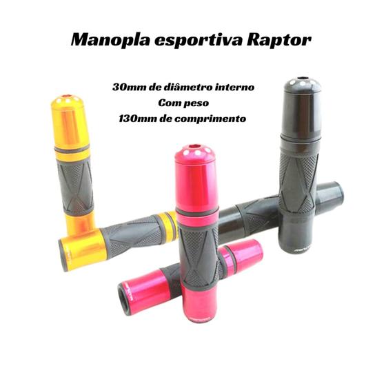 Imagem de Manopla esportiva para moto modelo Raptor cor rosa