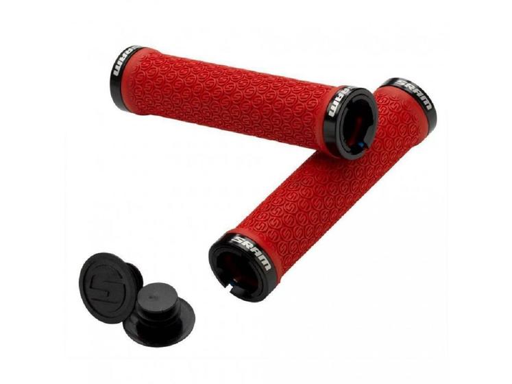 Imagem de Manopla Guidão Sram Locking Grip Trava 130mm Mtb Vermelha