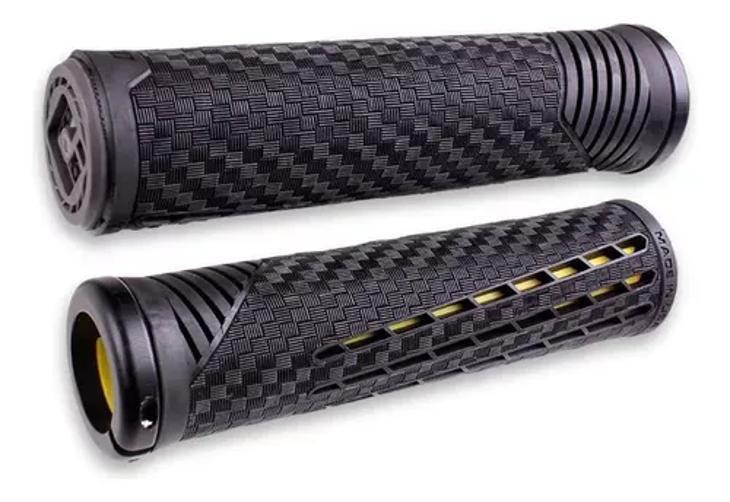 Imagem de Manopla Odi Bike Cf Grips V2.1 Lock-On (135Mm) Preto/Amarelo